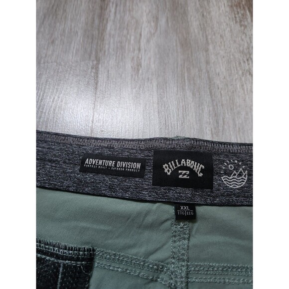 Billabong Adventure Division Crossfire Wave Walking Shorts Green Sz XXL EUC - Picture 4 of 11